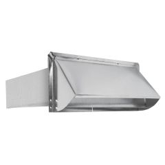 Wall Exhaust Hood - Galvanized - 10" x 3 1/4"