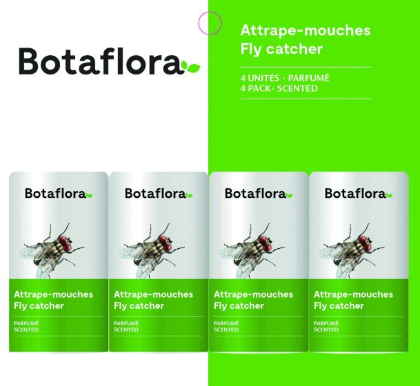 Attrape-mouches parfumé BOTAFLORA, 4 unités