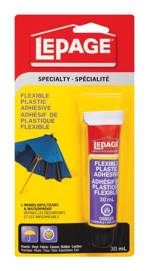 Adhésif de plastique flexible, 30 ml