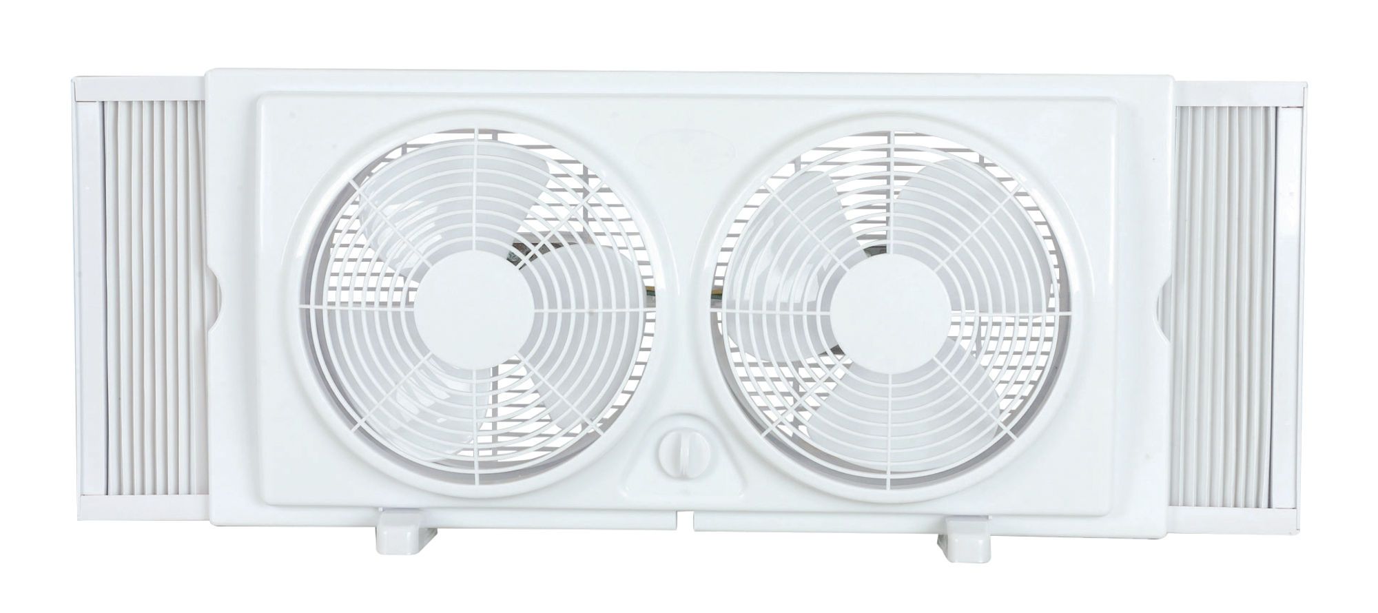 Twin Window Fan 2 Speeds White 9" from HOME EASY Potvin & Bouchard