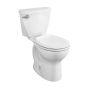 Toilette Cadet 3 FloWise complète en deux pièces, 1,28 gpc/4,8 Lpc, devant rond, avec siège, 10"