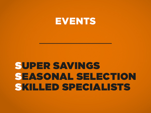 PB Events Super savings seasonal selection skilled specialists
