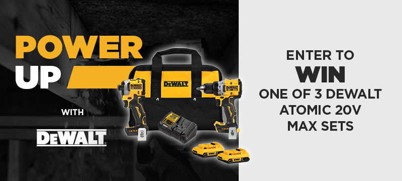 Win one of 3 Dewalt Atomic 20V MAX sets with us - Potvin & Bouchard