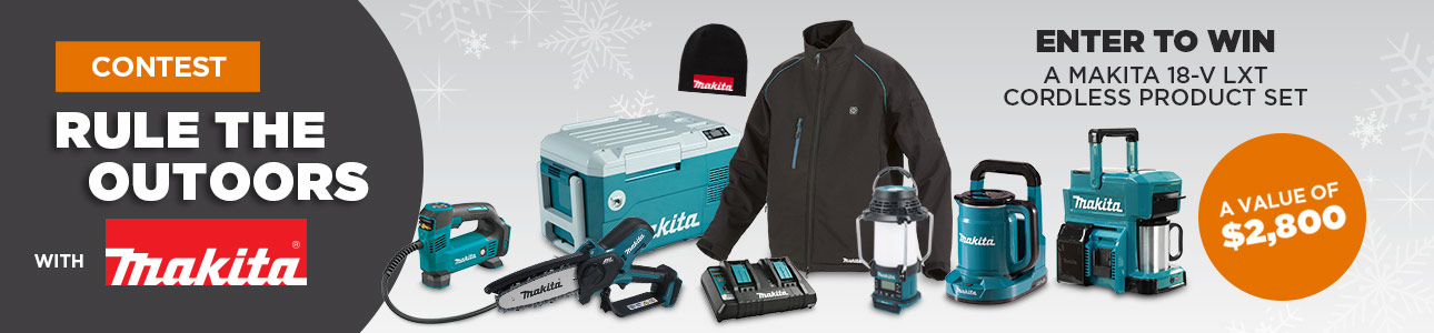 "Rule the outdoors with Makita" Contest - Enter the contest