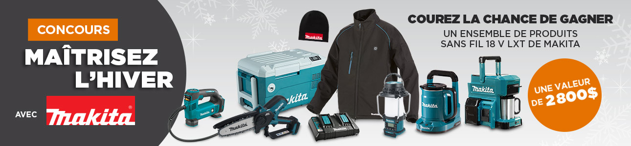 Concours Maîtrisez l'hiver avec Makita - Inscription au concours