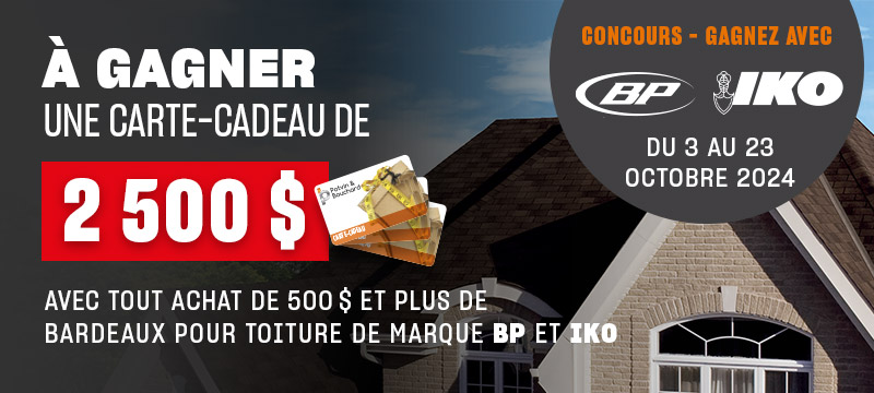 Concours : Courez la chance de gagner 2500$ en carte-cadeau