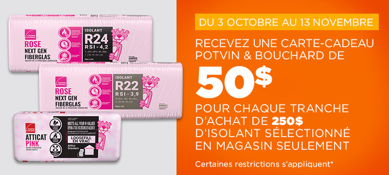 Obtenez une carte cadeau de 50$ 