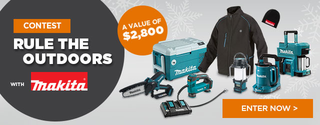 Get a chance to win a Makita 18-V LXT cordless product set - Potvin & Bouchard