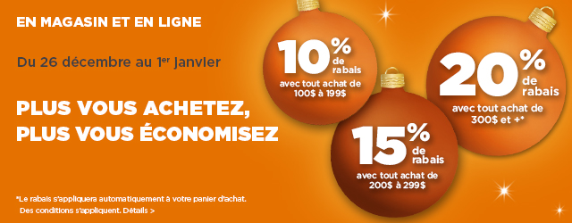 Profitez de rabais après Noël - Potvin & Bouchard