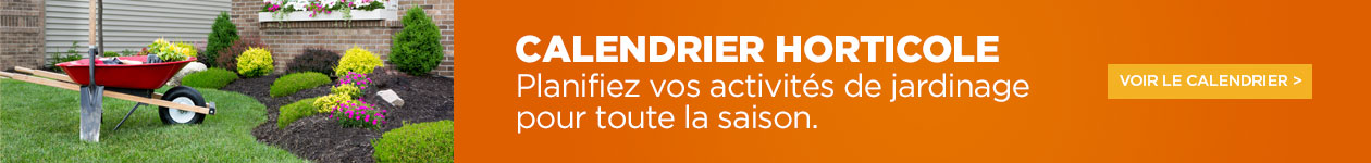 Consultez le calendrier horticole pour prévoir vos activités de jardinage.