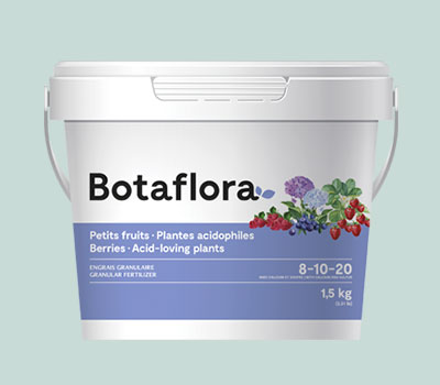 Botaflora 8-10-20 berries and acid-loving plants granular fertilizer  | Potvin & Bouchard